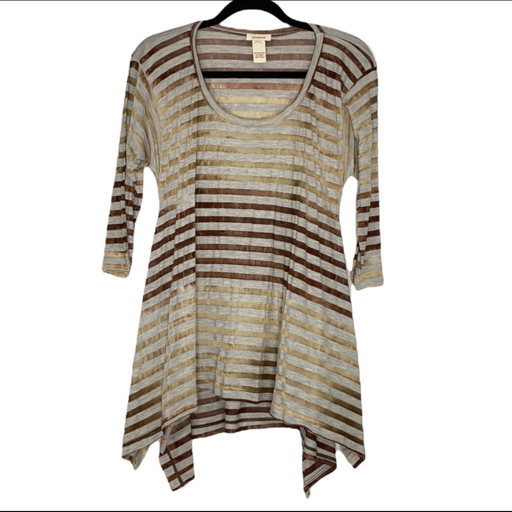 Asymmetrical tunic top